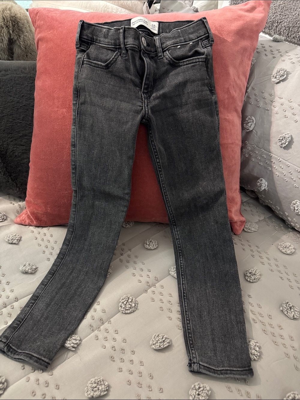 abercrombie kids Charcoal Gray Skinny Jeans